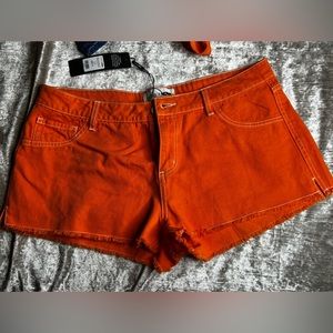 Orange Fashionnova Shorts